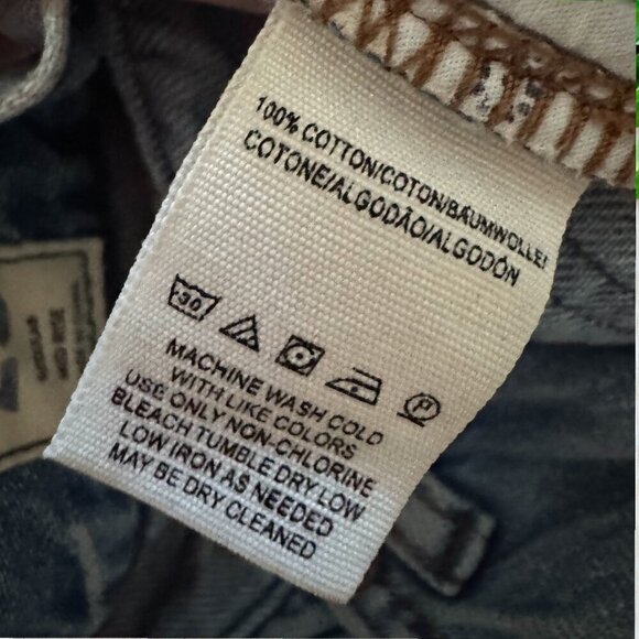 WE THE FREE People Mid Rise Distressed Straight Leg Chewed OB886294 Jeans 25 - Picture 7 of 10